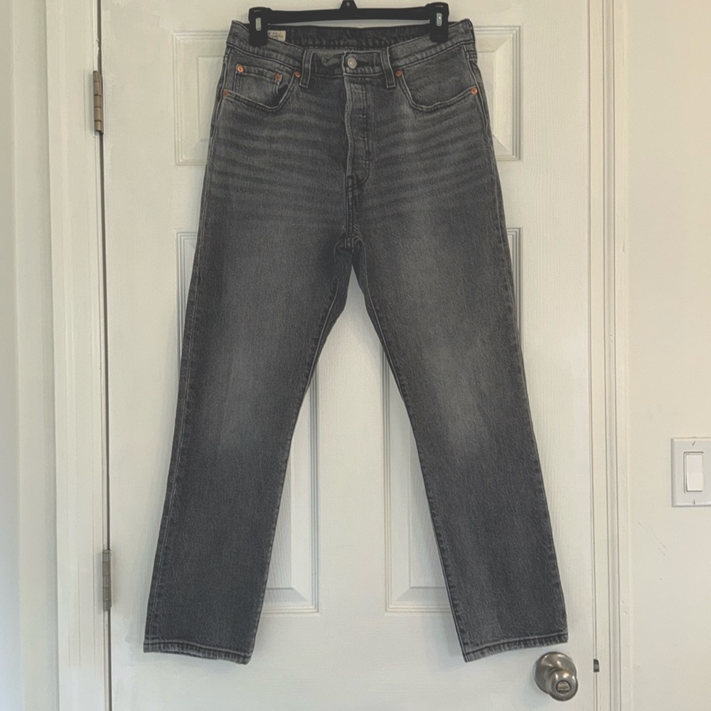 Levi’s Gray Washed 501 Jeans